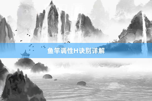 鱼竿调性H诀别详解